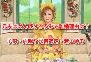 平山みきの元夫はばんばひろふみで離婚理由や子供は？両親や兄弟姉妹・若い頃も