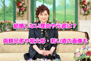 渡辺美里が結婚しない理由や元彼・両親(父母)兄弟や祖父母！若い頃の画像も